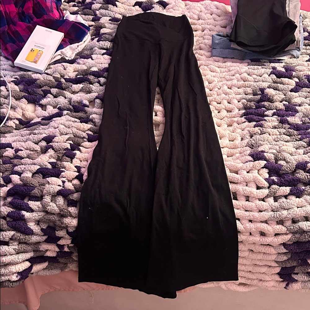 Aerie Black Flare Leggings